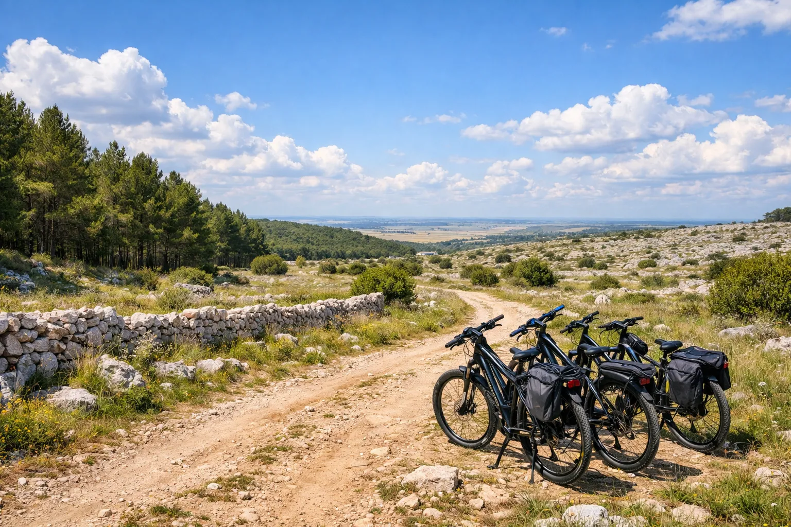 Cycling holiday in rural Puglia with quiet roads and olive trees