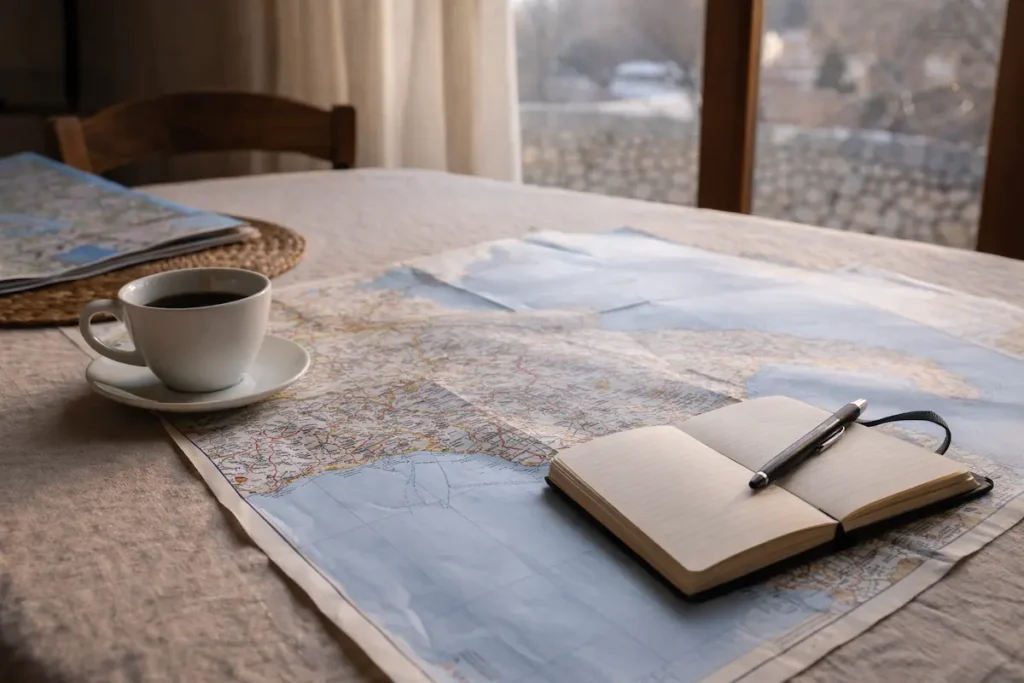 Winter countryside in Puglia ideal for planning an e-bike tour