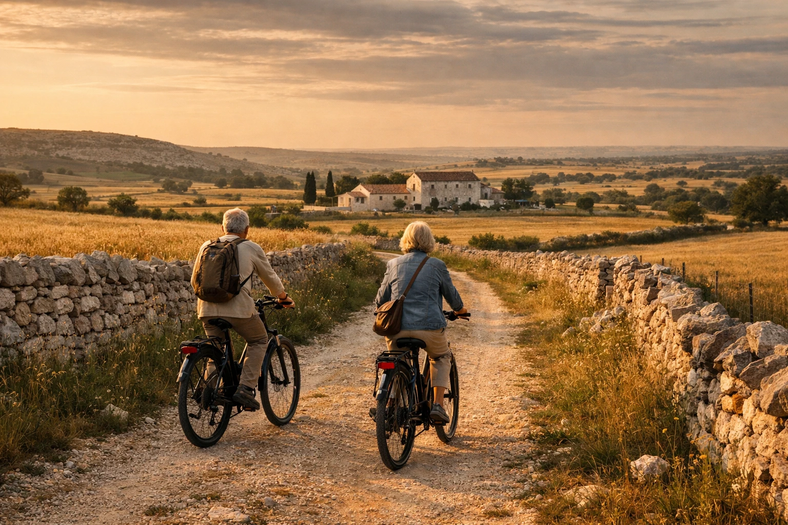 Premium trekking e-bike ready for a multi-day cycling holiday in Puglia