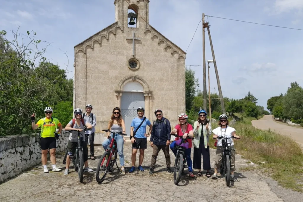 Corporate team building stop at traditional masseria in Puglia