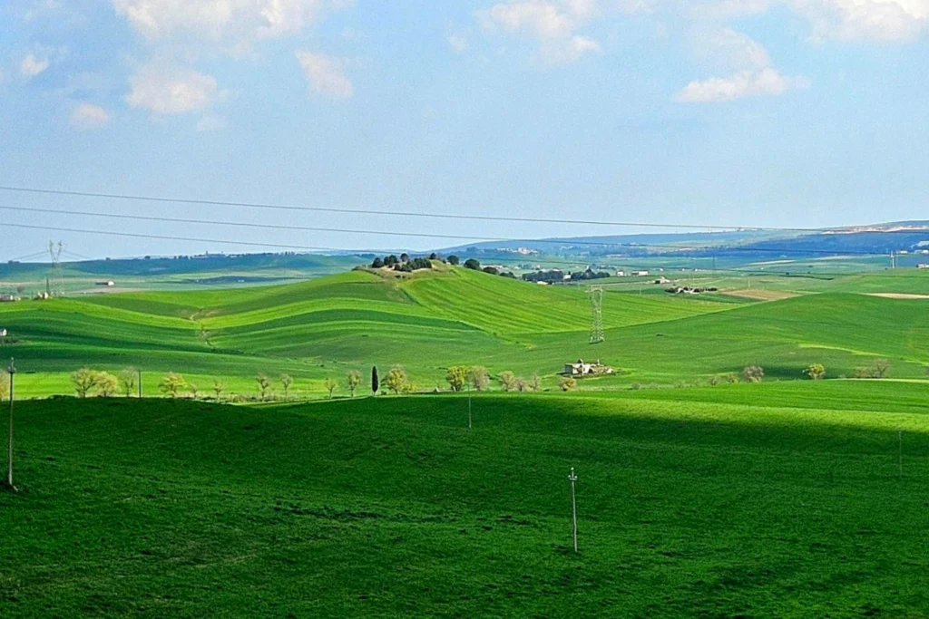 Gravel, space, and horizon.