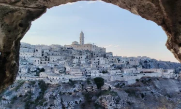 Not inside the Sassi. Above them.